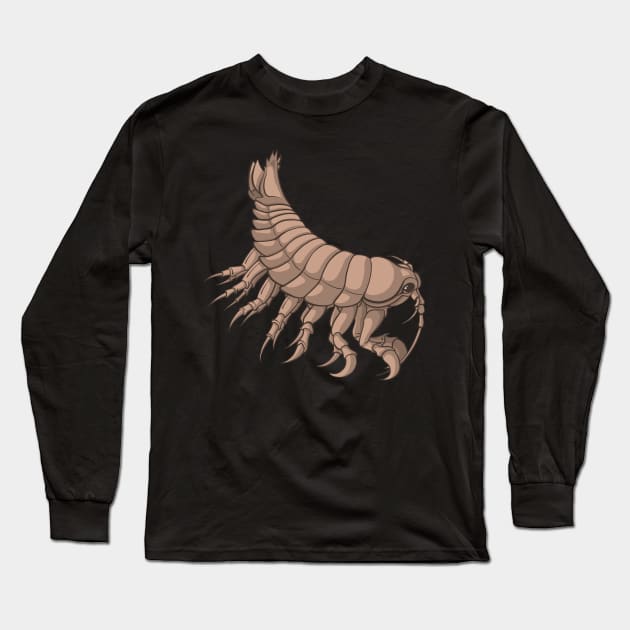 Deep Sea Giant Isopod Long Sleeve T-Shirt by Inklings of Grace